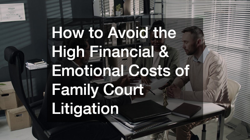 How to Avoid the High Financial and Emotional Costs of Family Court Litigation